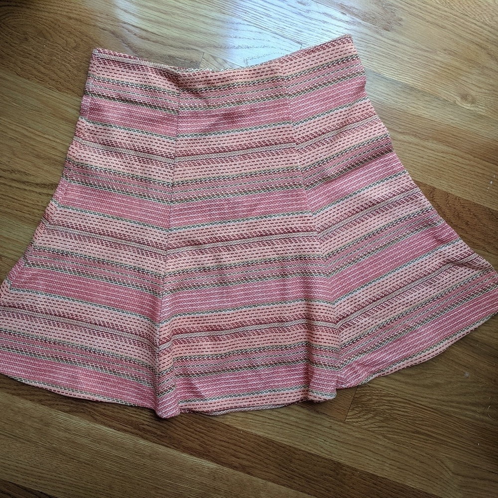 Multi color fit & flare skirt